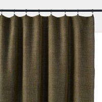 Штора С потайными патами с эффектом синели Figuera 180 x 140 см зеленый LA REDOUTE INTERIEURS  фото, kupilegko.ru